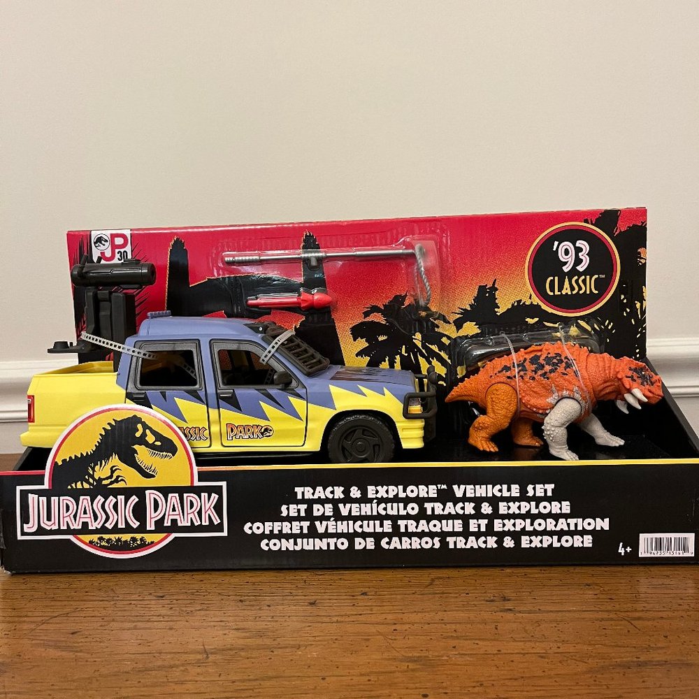 Jurassic Park '93 Classic Track & Explore Vehicle Set